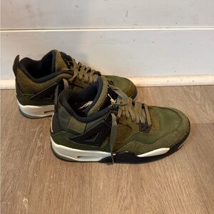 Jordan Kids' Olive and Black Sneakers